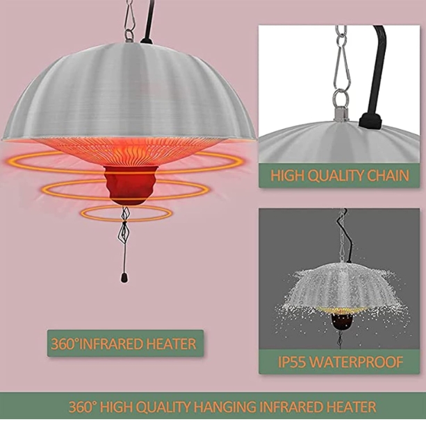 Modern infrared bathroom heater