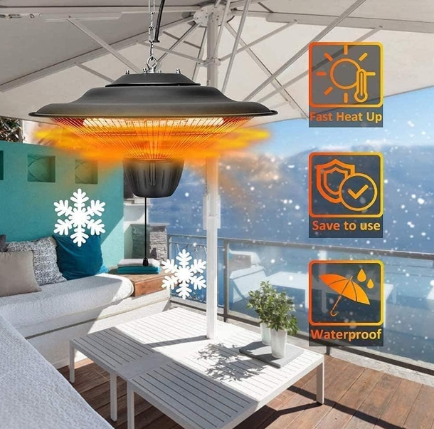 Electric outdoor heater waterproof