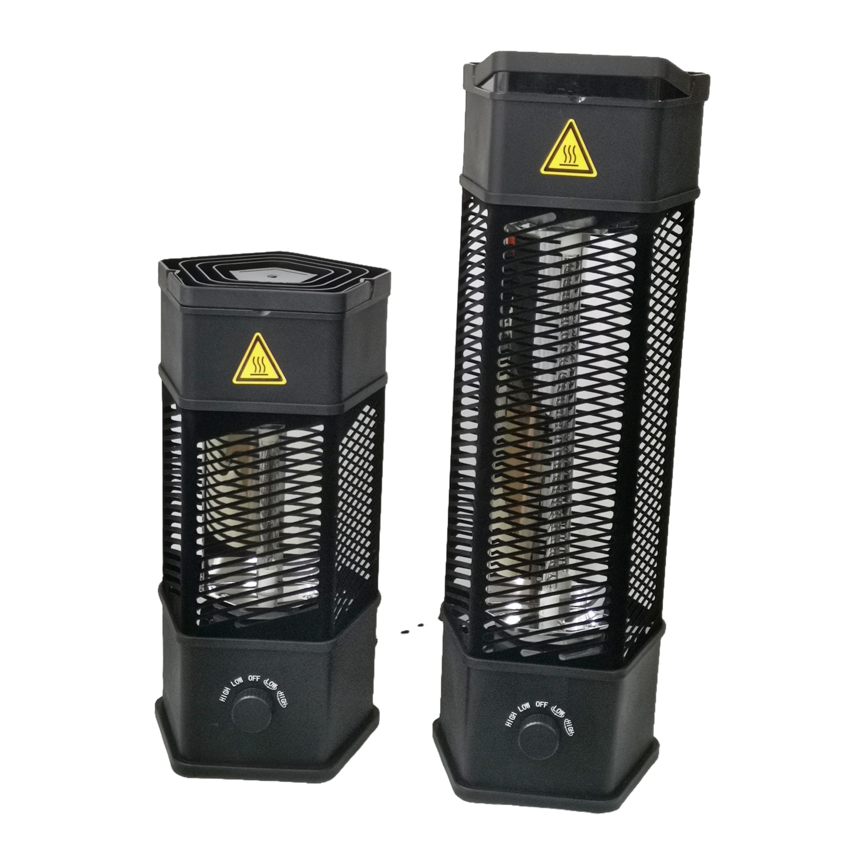 Distance between patio heater and ceiling